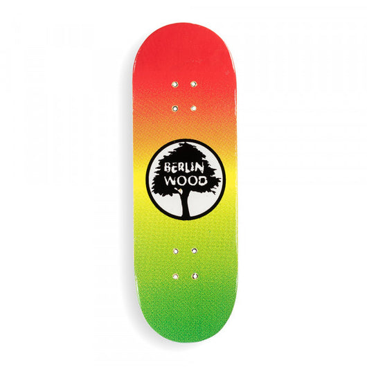 Berlinwood Pro Wooden Single Deck - BW Rasta - XWide 33.3mm